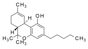 Chemical Structure of THC